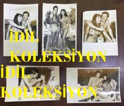 DANSÖZ ve YEŞİLÇAM OYUNCUSU BİRSEN AYDA'NIN ORİJİNAL 5'Lİ FOTOĞRAF SETİ - 18  x 12 cm EBADINDA (AÇIKLAMAYI OKUYUNUZ) - BİRSEN AYDA, FUTBOLCU NİŞANLISIYLA BİRLİKTE VAKİT GEÇİRİRKEN ÇEKİLMİŞ 5 FARKLI KARE