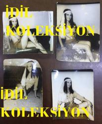 DANSÖZ ve YEŞİLÇAM OYUNCUSU BİRSEN AYDA'NIN ORİJİNAL 4'LÜ FOTOĞRAF SETİ - 16  x 11 cm EBADINDA (AÇIKLAMAYI OKUYUNUZ) - BİRSEN AYDA DEKOLTE GİYSİSİYLE POZ VERİRKEN ÇEKİLMİŞ 4 FARKLI KARE