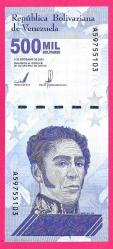 Venezuela 500000 Bolivares 2020-2021 P 113 UNC ÇİL