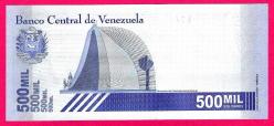 Venezuela 500000 Bolivares 2020-2021 P 113 UNC ÇİL