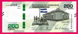 Honduras 200 Honduran Lempiras P105 2021 UNC Commemorative (TK 18 439) ÇİL