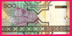 TURKMENISTAN 500 Manat P-19 2005 UNC (TK 18 285) ÇİL