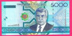 TURKMENISTAN 5000 Manat P-21 2005 UNC ÇİL