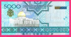TURKMENISTAN 5000 Manat P-21 2005 UNC ÇİL
