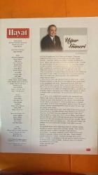 HAYAT DERGİSİ - SAYI: 6 - 5 HAZİRAN 2002 - AYŞE ÇAVUŞOĞLU - YEŞİM KARAKAZAN - KÜÇÜK YILMAZ - HALDUN PEKSAYAR - DENİZ AKKAYA - PAMİR DEMİRTAŞ - ANGELINA JOLIE - KAYA ÇİLİNGİROĞLU - HÜLYA AVŞAR - ZEHRA ÇİLİNGİROĞLU - MEHMET BARLAS - ERKAN ÖZERMAN - PATRICIA KAAS - VIVIENNE WESTWOOD - FULYA CİNİSLİ - GÜNTAY ŞİMŞEK - ASLI BERKER - MONIC BENARDETE - ŞİRİN YALÇIN - ELİF GERİMYANLIGİL - AYŞE ENGİN - MELEK BOZ - DOĞAN PAKSOY - MAHİR GÜVEN - YAVUZ YILMAZ - MELİS İPEKÇİ - HALUK ULUSOY - MUSTAFA ULUSOY - SELEN ULUSOY - OĞUZ KAYHAN - AHMET YALMAN - ALP YALMAN - AYLİN OKDAY - SİNAN KAZANCIOĞLU - IŞIL SARRAF - EYAL BİÇAÇO - ÖZBEN ÖNAL - AHMET TOLAN - NAZİRE DEDEMAN - ÖZLEM ÖNAL - TANSA MERMERCI - YOSUN MERMERCI - AYLIN BENARDETE - NAOMI CAMPBELL - STEFANO DOLCE - DOMENICO GABBANA - IMAN - HALUK YORGANCIOĞLU - HALDUN PEKSAYAR - CANDAN KIRAMER - ALİ EMRE KAP - BETTINA HAKKO - ÜMİT BOYNER - SEMRA ÖZTAŞKIN - ÖMER ÖZTAŞKIN - MEHMET ÖZTAŞKIN - MEMDUH BOYMAK - SERTAB ERENER - AYŞE HATUN ÖNAL -  168 SAYFA