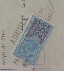 Rus Çarlığı 1906 Borćlanması Fransız Fiskalli Tahvili Odeme Makbuzu tahsilat tarhi 1917