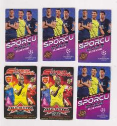 FUTBOLCU KARTLARI 6 ADET