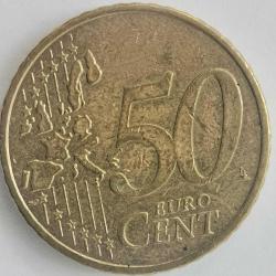 ALMANYA 2002 D   50  EURO CENT