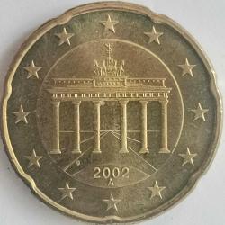 ALMANYA 2002 A   20  EURO CENT