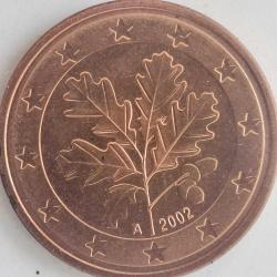 ALMANYA 2002 A   5  EURO CENT