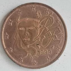 FRANSA  1999   5  EURO CENT