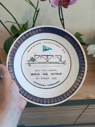 M/V Ali Eser adlı Geminin Suya İndirilip Anısı Hatıra tabak