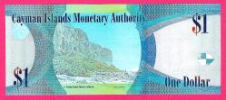 Cayman Islands 1 Dollar, low serial number, 2020, P-W44 New, 60th COMM., UNC (TK 18 501) ÇİL