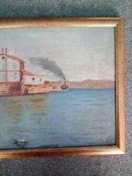 Eski imzasız 48cm x 32cm ölçülerinde karton üzerine yapılma yağlı boya tablo.