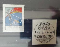 LOT.19 » 1926 Karadeniz Vapuru Sergisi Vinyeti mnh ve posta şubesi damgalı fragman- çok nadirdir