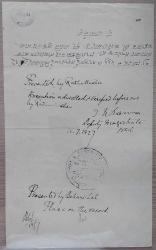 İngiliz sömürgesi Hindistan Kral V. George Dönemi  Devasa Fiskal Pullu evrak 1927 tarihli