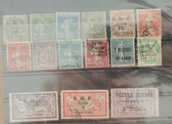 FRANSA KARIŞIK  DAMGALI   PUL  LOTU