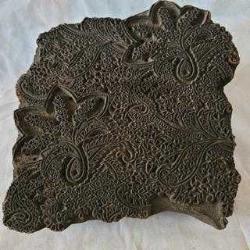 TOKAT YÖRESİ EL OYMA KUMAŞ KALIBI KLİŞESİ - SANAT ESERİ GİBİ. BÜYÜK EBAT. (2)