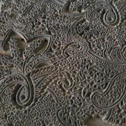 TOKAT YÖRESİ EL OYMA KUMAŞ KALIBI KLİŞESİ - SANAT ESERİ GİBİ. BÜYÜK EBAT. (2)