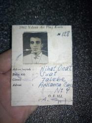 1962 yılına ait plaj kartı.