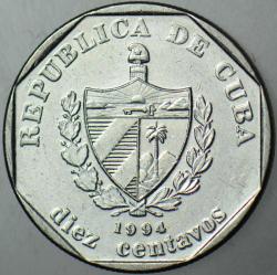 KÜBA 10 CENTAVOS 1994.