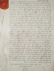 Kurtuluş Savaşında yaralanıp GAZİ ünvanı almış Yüzbaşı Halit Zade Hüseyin Halit Efendi'nin Bergama milletvekilliği için propaganda yazısı.