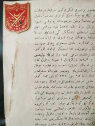 Kurtuluş Savaşında yaralanıp GAZİ ünvanı almış Yüzbaşı Halit Zade Hüseyin Halit Efendi'nin Bergama milletvekilliği için propaganda yazısı.