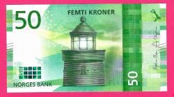 Norway 50 Kroner 2017 P 53 UNC  (TK 18 566) ÇİL