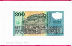 Sri Lanka 200 Rupees 1998 p114a, UNC FOLDER ÇİL