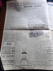 Cumhuriyet Gazetesi - 6 Aralık 1951 - Kahire Ve İskenderiyede Kanlı Nümayişler Yapıldı - Tahtakalede Dün Polislerle Eroinciler Arasında Büyük Arbede Oldu Fotoğraf - Celal Bayar Samsun'da - General Tahsin Yazıcı Dün Kore'den Döndü fotoğraf - Hacı Altıner Amerika'dan Avdet Etti - Afrika'dan Geliyorum yazan Haldun Sel yazı dizisi - Yataklı Vagonlar 75 Yaşında - 2000 Yılın Sevgilisi Yazan Refik Halid Karay Yazı Dizisi - Tarih Kurumunun Tüzüğü Değiştirildi - Demir Perde Gerisinde Bütün Camiler Kapatıldı - belediyede satışlar yazan Burhan Felek - Kanserin Radyo Aktiv Usullerle Tedavisi - Futbolcu Bekir Refeti Dün Almanya'ya Döndü - Okullararası Spor Karşılaşmaları - Gazanfer Bilge Tekrar Mindere Dönüyor - Vatan İçin Filmi  oynayanlar Yıldız Kenter  Cahid Irgat  İpek Taksim ve Pangaltı İnci sinemasında -  Varta Akümülatörü - Hamiyet Yüceses Perihan Sözeri Zehra Bilir plakları Herses Ticaret Evinde - İstanbul belediyesi şehir tiyatroları dram kısmında soygun komedi kısmında Ahretten Selam