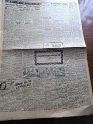 Cumhuriyet Gazetesi - 6 Aralık 1951 - Kahire Ve İskenderiyede Kanlı Nümayişler Yapıldı - Tahtakalede Dün Polislerle Eroinciler Arasında Büyük Arbede Oldu Fotoğraf - Celal Bayar Samsun'da - General Tahsin Yazıcı Dün Kore'den Döndü fotoğraf - Hacı Altıner Amerika'dan Avdet Etti - Afrika'dan Geliyorum yazan Haldun Sel yazı dizisi - Yataklı Vagonlar 75 Yaşında - 2000 Yılın Sevgilisi Yazan Refik Halid Karay Yazı Dizisi - Tarih Kurumunun Tüzüğü Değiştirildi - Demir Perde Gerisinde Bütün Camiler Kapatıldı - belediyede satışlar yazan Burhan Felek - Kanserin Radyo Aktiv Usullerle Tedavisi - Futbolcu Bekir Refeti Dün Almanya'ya Döndü - Okullararası Spor Karşılaşmaları - Gazanfer Bilge Tekrar Mindere Dönüyor - Vatan İçin Filmi  oynayanlar Yıldız Kenter  Cahid Irgat  İpek Taksim ve Pangaltı İnci sinemasında -  Varta Akümülatörü - Hamiyet Yüceses Perihan Sözeri Zehra Bilir plakları Herses Ticaret Evinde - İstanbul belediyesi şehir tiyatroları dram kısmında soygun komedi kısmında Ahretten Selam