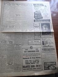 Cumhuriyet Gazetesi - 6 Aralık 1951 - Kahire Ve İskenderiyede Kanlı Nümayişler Yapıldı - Tahtakalede Dün Polislerle Eroinciler Arasında Büyük Arbede Oldu Fotoğraf - Celal Bayar Samsun'da - General Tahsin Yazıcı Dün Kore'den Döndü fotoğraf - Hacı Altıner Amerika'dan Avdet Etti - Afrika'dan Geliyorum yazan Haldun Sel yazı dizisi - Yataklı Vagonlar 75 Yaşında - 2000 Yılın Sevgilisi Yazan Refik Halid Karay Yazı Dizisi - Tarih Kurumunun Tüzüğü Değiştirildi - Demir Perde Gerisinde Bütün Camiler Kapatıldı - belediyede satışlar yazan Burhan Felek - Kanserin Radyo Aktiv Usullerle Tedavisi - Futbolcu Bekir Refeti Dün Almanya'ya Döndü - Okullararası Spor Karşılaşmaları - Gazanfer Bilge Tekrar Mindere Dönüyor - Vatan İçin Filmi  oynayanlar Yıldız Kenter  Cahid Irgat  İpek Taksim ve Pangaltı İnci sinemasında -  Varta Akümülatörü - Hamiyet Yüceses Perihan Sözeri Zehra Bilir plakları Herses Ticaret Evinde - İstanbul belediyesi şehir tiyatroları dram kısmında soygun komedi kısmında Ahretten Selam