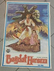 AFİŞ * BAĞDAT HIRSIZI * CHRISTOPHER LEE * ORİJİNAL FİLM AFİŞİ * 65x95 CM