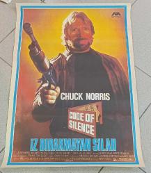 AFİŞ * İZ BIRAKMAYAN SİLAH (CODE OF SILENCE) * CHUCK NORRIS * ORİJİNAL FİLM AFİŞİ * 65x95 CM
