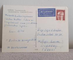 BERLİN ALMANYA KARTPOSTAL KONDİSYON YÜKSEK KOLEKSİYONLUK NADİR.  DAMGALI VE PULLU. BİRAZ LEKESİ VAR