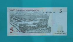 8.EMİSYON 5 YTL DEĞERLİ A SERİSİ