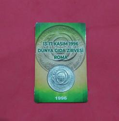 1996 YILI DÜNYA GIDA ZİRVESİ 50.000 TÜRK LİRASI