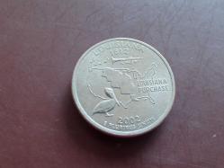 USA; ¼ DOLLAR 2002 LOUİSİANA