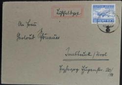 1944 Almanya Reich Askeri Sahra Uçak Postası zarfi