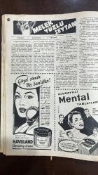 YELPAZE RESİMLİ SALON Mecmuası DERGİSİ - SAYI : 139 - 9 ŞUBAT 1955 - BLONDIN MEHMED - SÜLEK ZAFER - SÜLEK GÜLNAZ - LANCASTER DONNA - REED AUDREY - ACHIE KATZ - BURT LANCASTER’IN YENİ FİLMİ - AUDREY HEPBURN VE SABRINA - MELEK YÜZLÜ ŞEYTAN ROMANI - NICK VE KATZ ARASINDAKİ ÇATIŞMA - MEHMED’İN KAYBI VE ANNESİNİN YASİ - KADINLARIN DENİZ KORKUSU - GÜLNAZ’IN ÇOCUĞU VE BARIŞ SAHNESİ - FREUD CARL - JUNG ALFRED - ADLER MITHAT - FREUD VE TENASÜL PSİKOLOJİSİ - PSİKANALİZİN DOĞUŞU - FREUDİSME VE RÜYA YORUMLARI - CİNSİYET VE ALTŞUUR - ÇOCUKLUKTA CİNSİ GELİŞİM - FREUD’UN ELEŞTİRİLERİ VE ETKİSİ - FREUD’UN TÜRKÇEYE ÇEVRİLEN ESERLERİ - FREUDİSME’İN TOPLUMSAL YANSIMALARI - 30 SAYFA