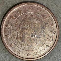 BELÇİKA  2000  2 EURO CENT