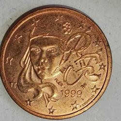 FRANSA    1999     2 EURO CENT