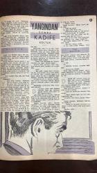 YELPAZE RESİMLİ SALON Mecmuası DERGİSİ - SAYI : 186 - 4 OCAK 1956 -REFIK BAYRAKÇI – DELLA RAE SIMPSON – VIRGIL HOYT – E ISINSU – LEMEND WOOD – DYON KASYUS – ZAFER SÜLEK ROJA ŞAMPUAN VE BRİYANTİN ÜRÜNLERİ – ÇOCUK BAKIMINDA BAYAN DELLA RAE SIMPSON’IN İSTATİSTİĞİ – EV İÇİN PRATİK TEMİZLİK VE BAKIM TÜYOLARI – FOTOĞRAF VE ÖLÜM HİKAYESİ – CHANEL PARFÜMLERİ – KLEOPATRA VE SEZAR’IN İLİŞKİSİ – KLEOPATRA VE ANTUAN’IN TRAJEDİSİ – KLEOPATRA’NIN SEZARYON’U ROMA’YA TAŞIMA PLANI – YANGINDAN SONRA KADİFE KOLTUK – AGÂH VE NESRİN’İN SİNEMADA KARŞILAŞMASI – RESSAM AGÂH’IN YANGIN SONRASI DEĞİŞİMİ ZAFER SÜLEK – YANGINDAN SONRA KADİFE KOLTUK HİKAYESİ - MEHMED SEYDA – ROCK HUDSON – JULIA CASTLE – MARY ADAMS – MARLON BRANDO – MONTGOMERY CLIFT – FARLEY GRANGER – EDISON – M DE CHANQ – LODYGUINE – MARQUIS DE JOUFFRAY AHMET’İN PLAJDA BAŞLAYAN TRAVMASI – AİLE İÇİ ÇATIŞMA VE KÂĞIT PARÇASININ SEMBOLİĞİ – AHMET’İN OKUMA BLOKU VE ANNEYLE YENİDEN BULUŞMASI – ROCK HUDSON’UN SİNEMA KARİYERİ VE KADINLARLA İLİŞ  - 34 SAYFA
