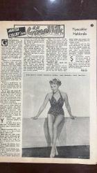 YELPAZE RESİMLİ SALON Mecmuası DERGİSİ - SAYI : 186 - 4 OCAK 1956 -REFIK BAYRAKÇI – DELLA RAE SIMPSON – VIRGIL HOYT – E ISINSU – LEMEND WOOD – DYON KASYUS – ZAFER SÜLEK ROJA ŞAMPUAN VE BRİYANTİN ÜRÜNLERİ – ÇOCUK BAKIMINDA BAYAN DELLA RAE SIMPSON’IN İSTATİSTİĞİ – EV İÇİN PRATİK TEMİZLİK VE BAKIM TÜYOLARI – FOTOĞRAF VE ÖLÜM HİKAYESİ – CHANEL PARFÜMLERİ – KLEOPATRA VE SEZAR’IN İLİŞKİSİ – KLEOPATRA VE ANTUAN’IN TRAJEDİSİ – KLEOPATRA’NIN SEZARYON’U ROMA’YA TAŞIMA PLANI – YANGINDAN SONRA KADİFE KOLTUK – AGÂH VE NESRİN’İN SİNEMADA KARŞILAŞMASI – RESSAM AGÂH’IN YANGIN SONRASI DEĞİŞİMİ ZAFER SÜLEK – YANGINDAN SONRA KADİFE KOLTUK HİKAYESİ - MEHMED SEYDA – ROCK HUDSON – JULIA CASTLE – MARY ADAMS – MARLON BRANDO – MONTGOMERY CLIFT – FARLEY GRANGER – EDISON – M DE CHANQ – LODYGUINE – MARQUIS DE JOUFFRAY AHMET’İN PLAJDA BAŞLAYAN TRAVMASI – AİLE İÇİ ÇATIŞMA VE KÂĞIT PARÇASININ SEMBOLİĞİ – AHMET’İN OKUMA BLOKU VE ANNEYLE YENİDEN BULUŞMASI – ROCK HUDSON’UN SİNEMA KARİYERİ VE KADINLARLA İLİŞ  - 34 SAYFA