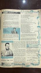 YELPAZE RESİMLİ SALON Mecmuası DERGİSİ - SAYI : 230 - 7 KASIM 1956 -BEKIR DING – AYDAN KUSAKÇIOĞLU – ASAF ALTINÖZ – MEHMED SEYDA – BOB SINCLAIR – SÜREYYA – OLEAY ALTINÖZ – JEAN CHAPEL – PATIL PAGE – HELEN MORGAN – FRANK SINATRA – JOE E LEWIS – JEANNE CRAIN – DICK HAYMES – DEAN MARTIN – BING CROSBY – GARY CROSBY – DON BAND OF GOLDS CHERRY – SHARON KAY RITCHIE – BENNY GOODMAN – ELVIS PRESLEY – H G SAPERSTEIN – TENNESSEE ERNIE FORD – CUMHUR ALP  ROJA GÜZELLİK MÜSTAHZARATI – ANNE ŞİİRİ – GECE ŞİİRİ – DENİZ ŞİİRİ – SENİ SEVİYORUM HİKAYESİ – KRALİÇE SÜREYYA VE İRAN TAHTI – AŞK MUKAVELESİ – ELVIS PRESLEY HAKKINDA – TINA MARIE ŞARKI SÖZLERİ – RADYO PROGRAMLARI VE GECE YAYINLARI  MEHMED SEYDA – SENİ SEVİYORUM HİKAYESİ OLEAY ALTINÖZ – ÜMİDİN YOLCULARI HİKAYESİ - DOLMBAHÇEDE ÖLÜM GÜNÜ SABAHI - ATATÜRK - ZAFER SÜLEK – HUNG PING-LU – NELLIE DAVIDSON – ERDOGAN – AMY VANDERBILT – GALIP  ADAB-I MUAŞERET KURALLARI – GENÇLER İÇİN ZİYAFET VE LOKANTA NEZAKETİ – RANDEVU KURALLARI VE SOSYAL İLET  - 34 SAYFA