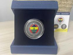 2025 - Fenerbahçe Beko 2025 Turkish Airlines Euroleague Şampiyonluk Darphane Sertifikalı Gümüş Hatıra Para - Kutulu - Çil