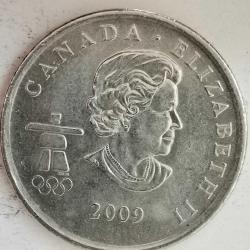 KANADA   2009    25 CENT  HATIRA  XXI Kış Olimpiyat Oyunları, Vancouver 2010 - Hız Pateni