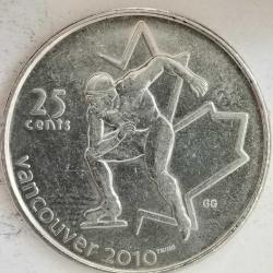 KANADA   2009   25 CENT  HATIRA XXI Kış Olimpiyat Oyunları, Vancouver 2010 - Hız Pateni