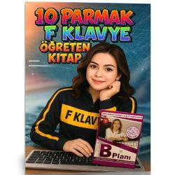 10 Parmak Klavye Öğreten Kitap (Herkes İçin F Klavye)