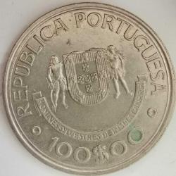 PORTEKİZ 1989    100 ESCUDO    HATIRA Portekiz Keşiflerinin Altın Çağı - Kanarya Adalarının Keşfi